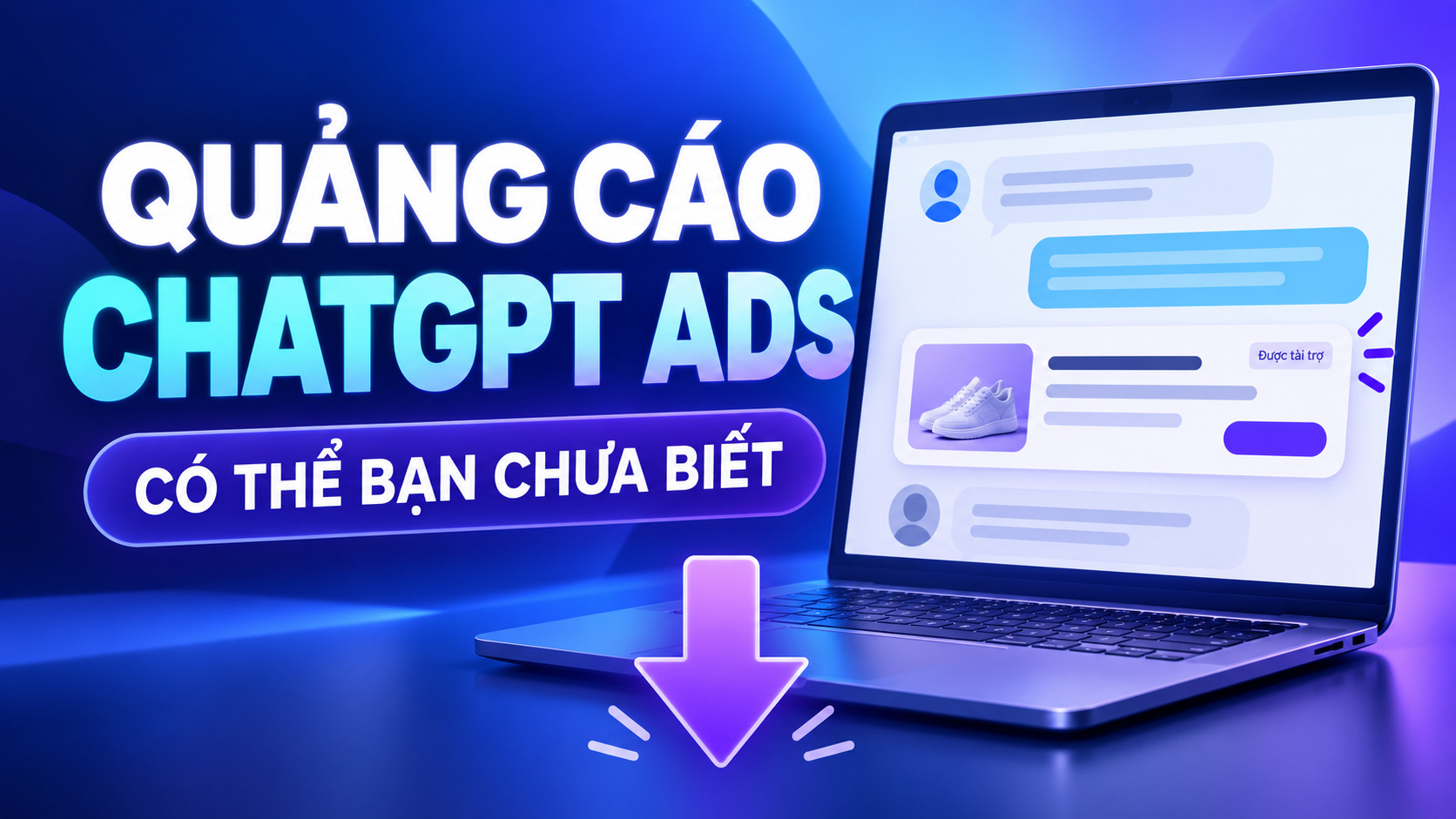 Minh họa quảng cáo ChatGPT Ads trong môi trường hội thoại
